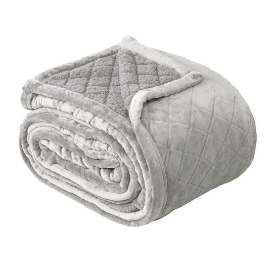 Mansfield Velvet Blanket Range Aluminium