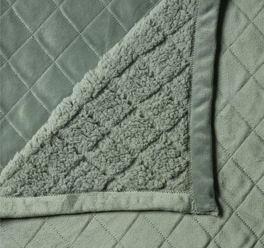 Mansfield Velvet Blanket Sage