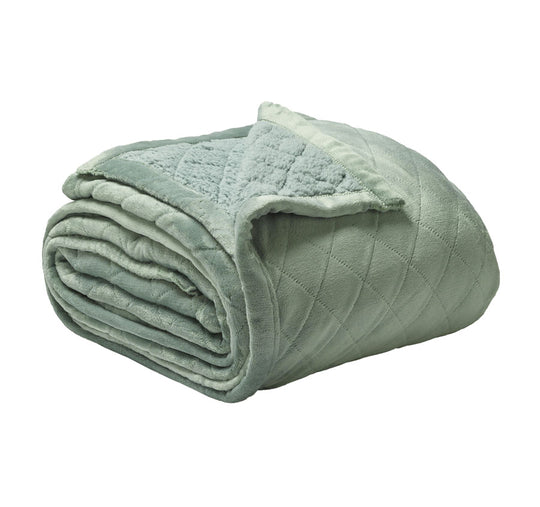 Mansfield Velvet Blanket Sage