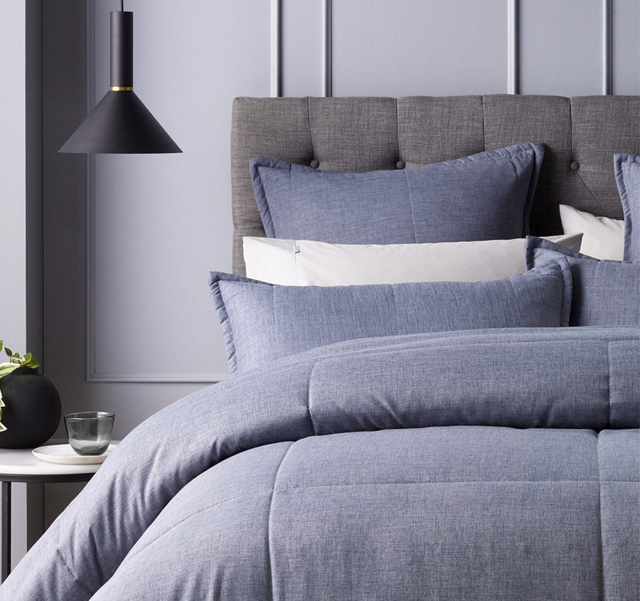 Maynard 6 Piece Comforter Set Range Blue