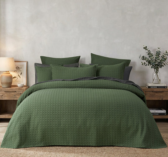 Mossbury Bedspread Set Range Olive
