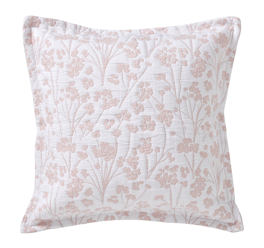 Myra European Pillowcase Blush