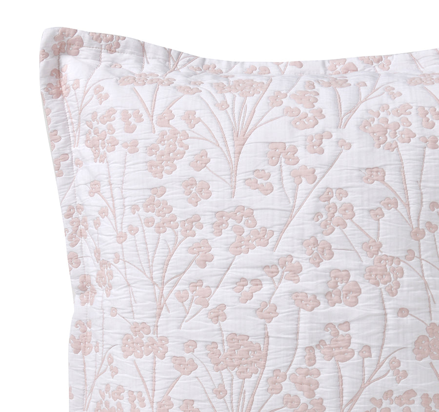 Myra European Pillowcase Blush