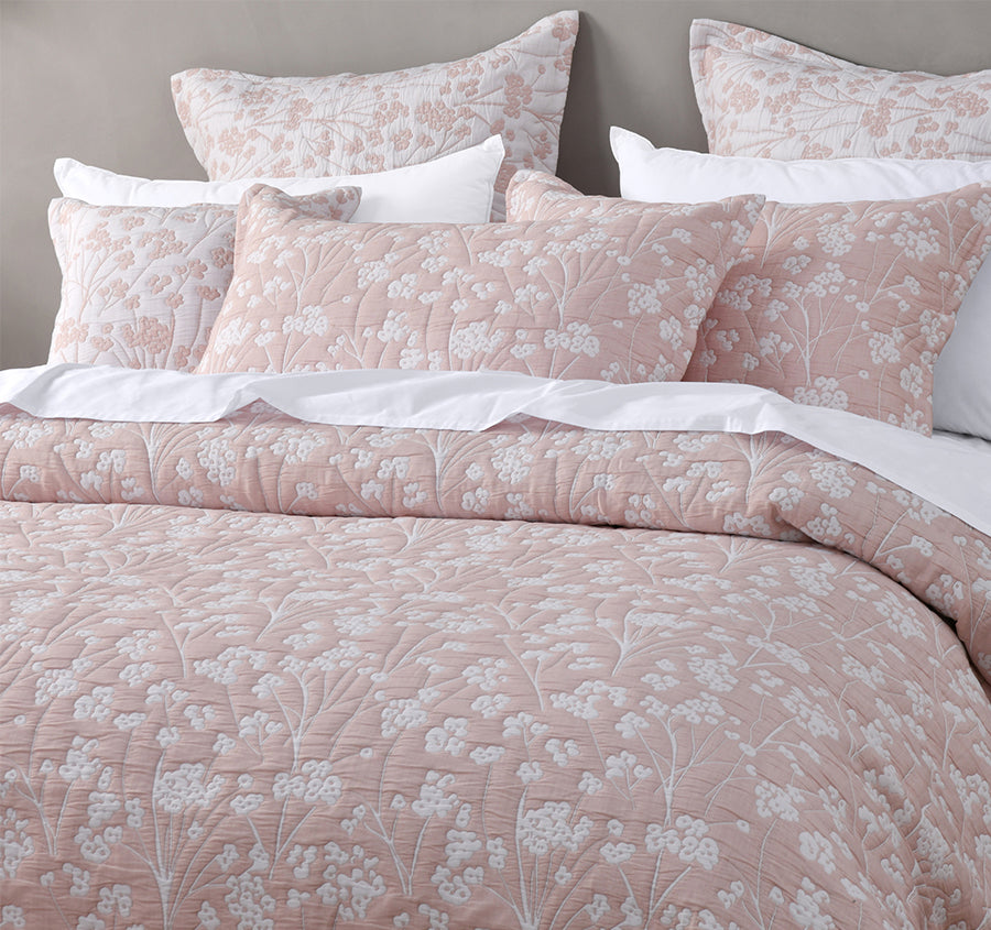 Myra European Pillowcase Blush