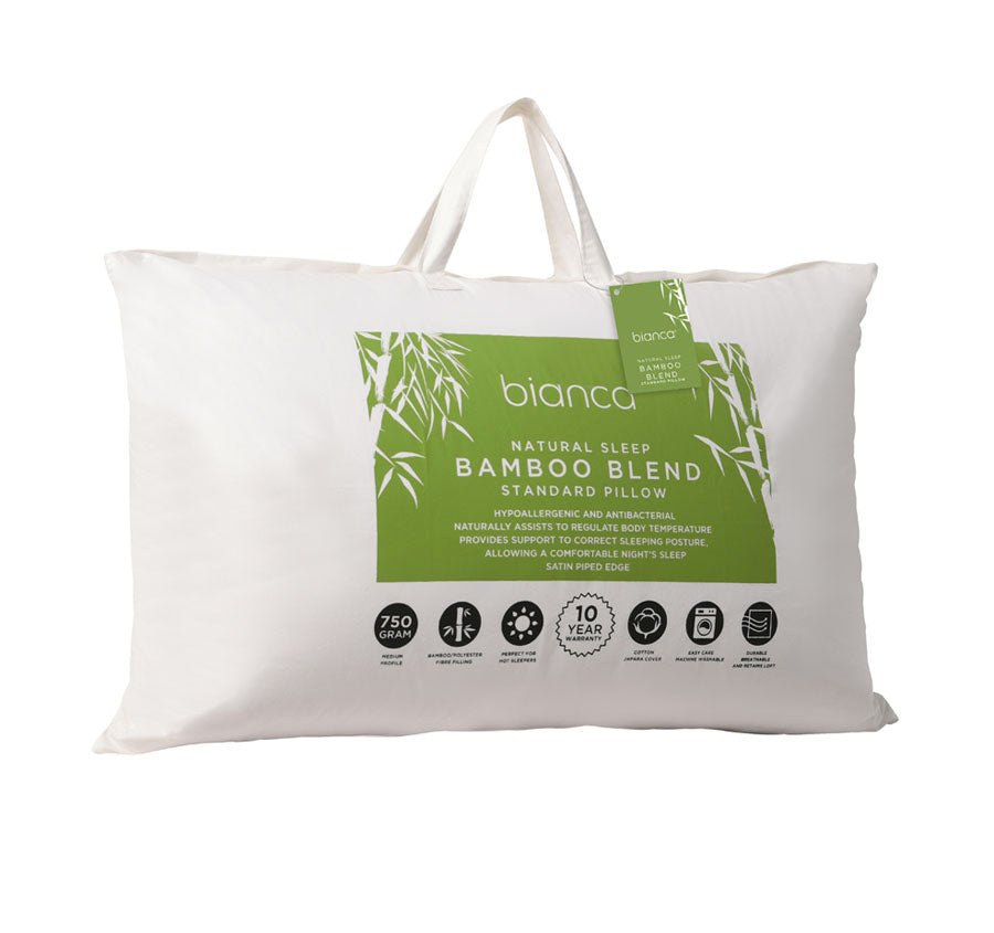 Natural Sleep 750g Bamboo Medium Pillow
