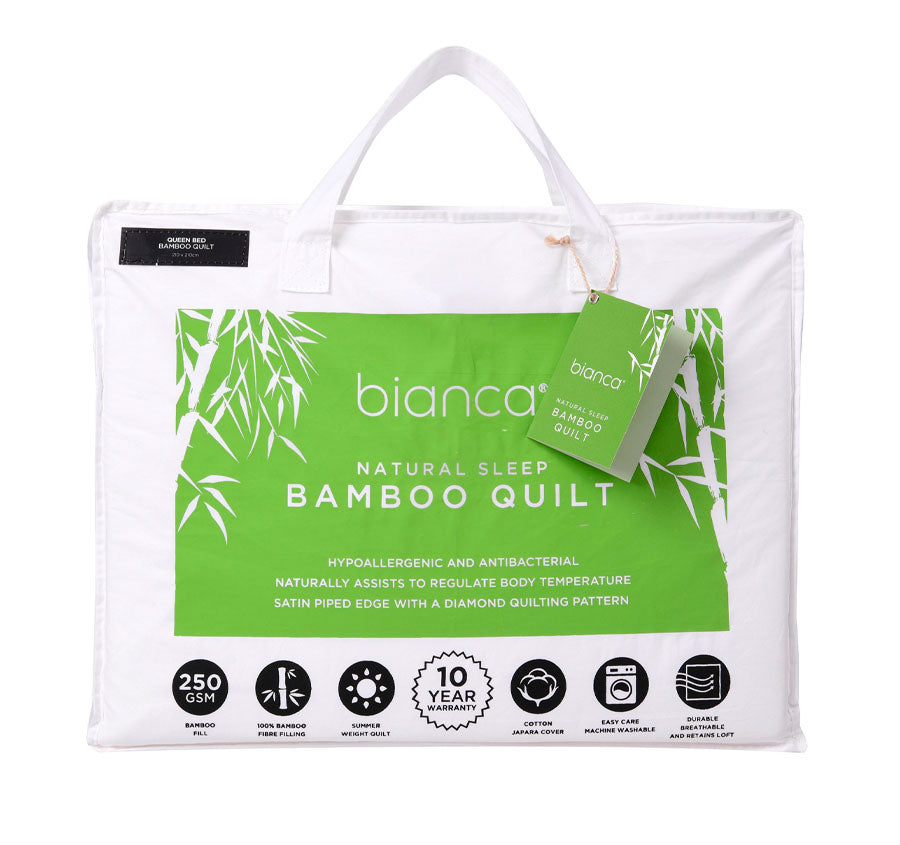 Natural Sleep 250GSM Summer Weight Bamboo Quilt Range