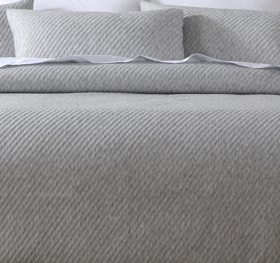 Pesaro Quilt Cover Set Range Grey Marle