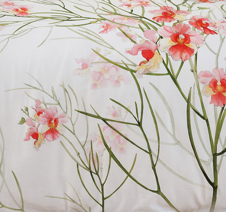 Petalyn Quilt Cover Set Range White