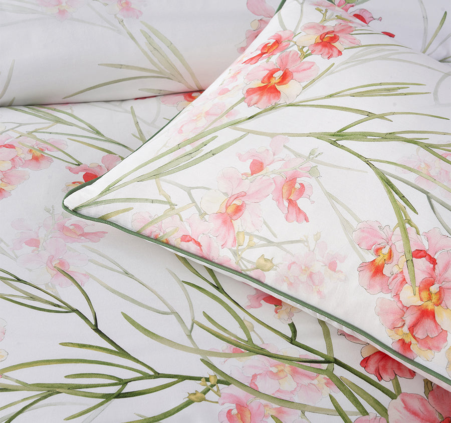 Petalyn Quilt Cover Set Range White