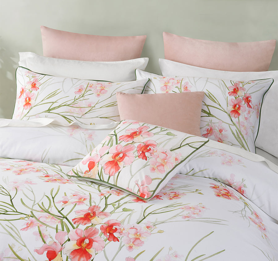 Petalyn Quilt Cover Set Range White