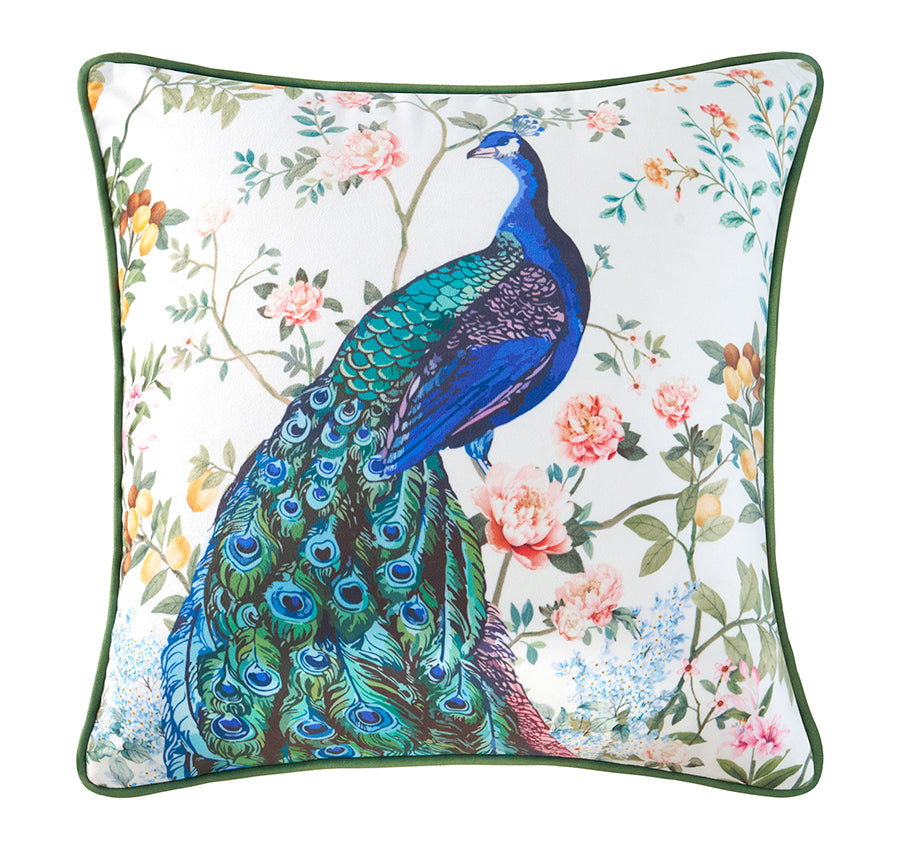 Priya 43x43cm Filled Cushion White