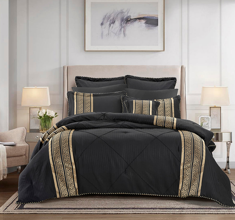 Raffaello 6 Piece Comforter Set Range Black
