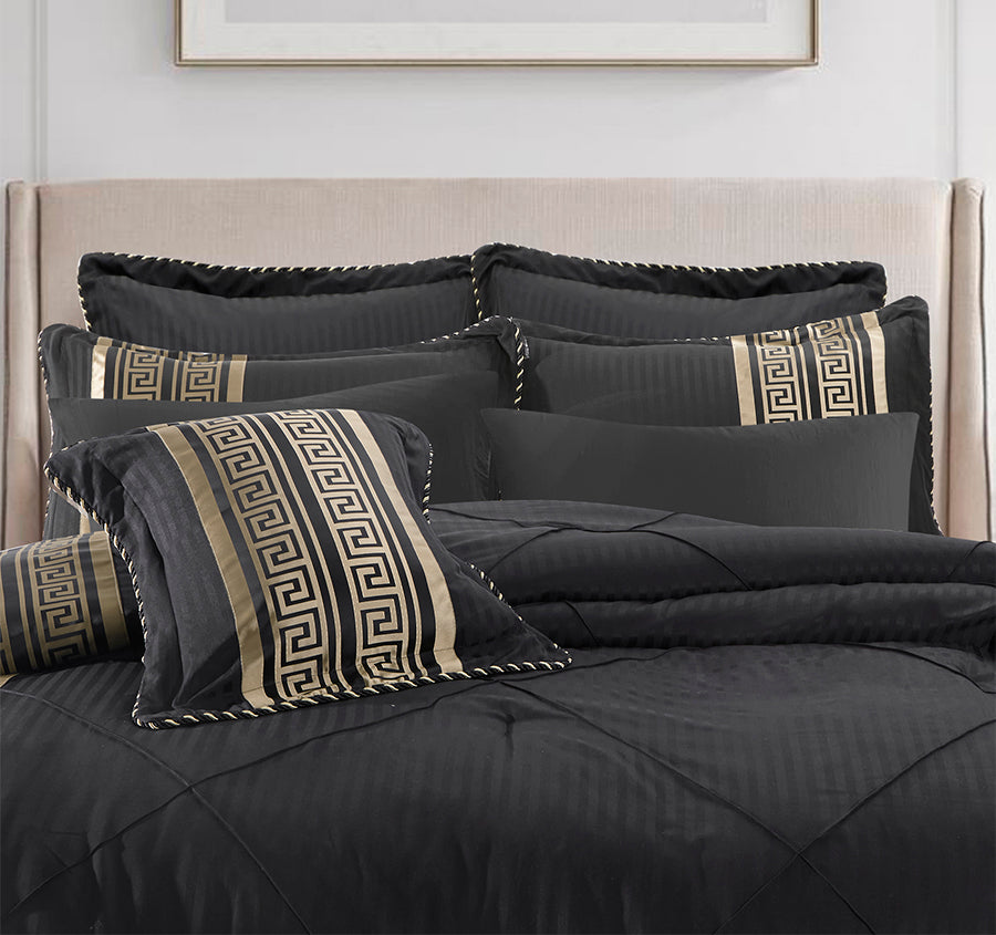 Raffaello 6 Piece Comforter Set Range Black