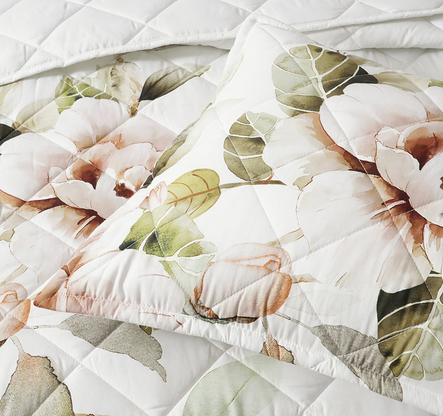 Rosalia Coverlet Set Range White