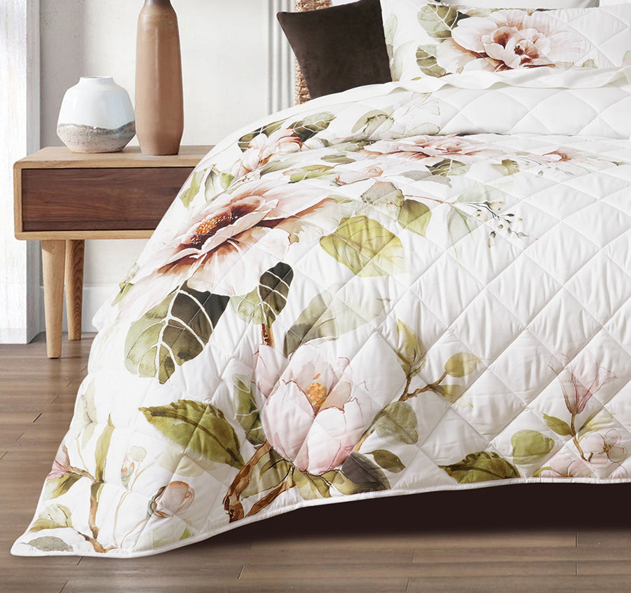 Rosalia Coverlet Set Range White