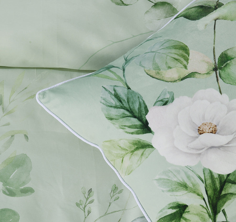 Salisbury 43x43cm Filled Velvet Cushion Sage