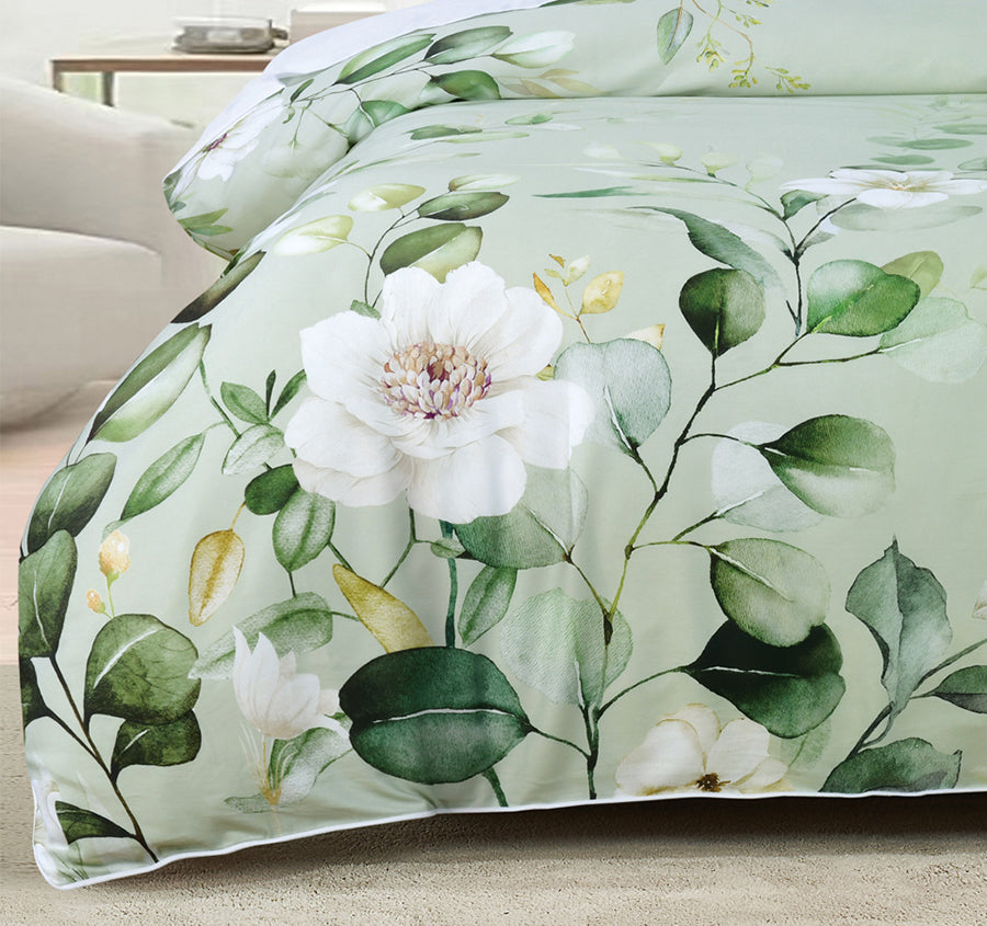 Salisbury Quilt Cover Set Range Sage