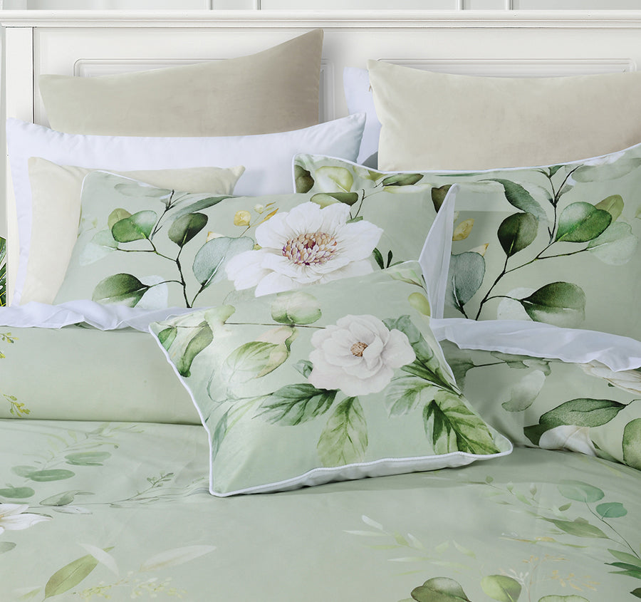 Salisbury Quilt Cover Set Range Sage