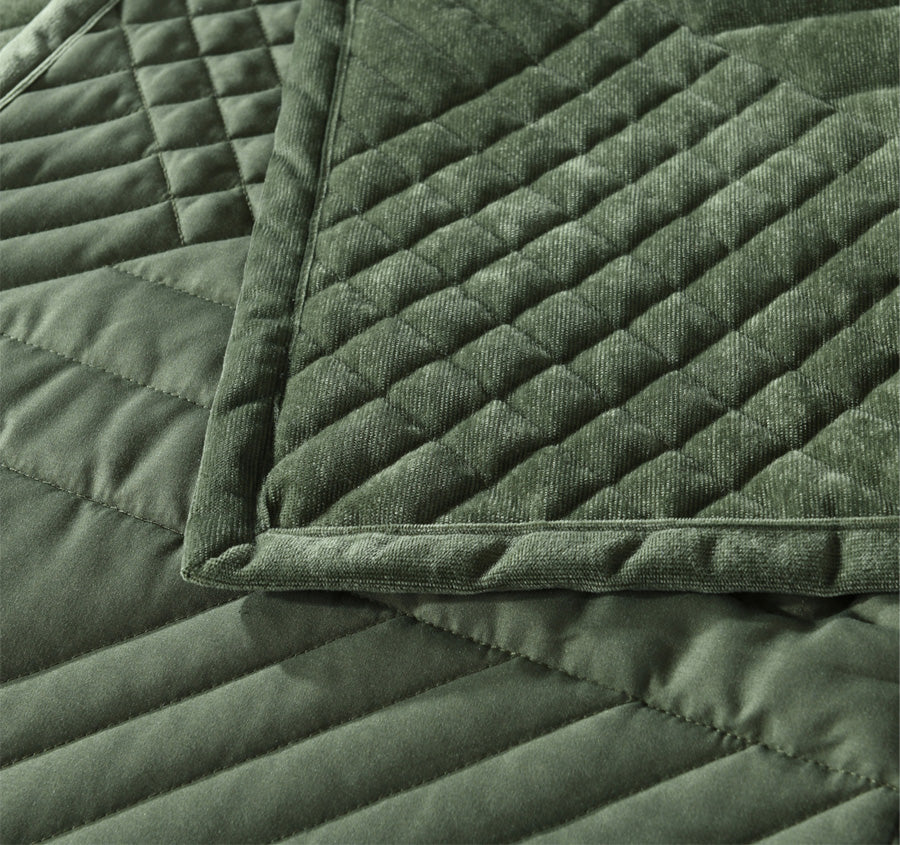 Samatra Coverlet Set Range Olive