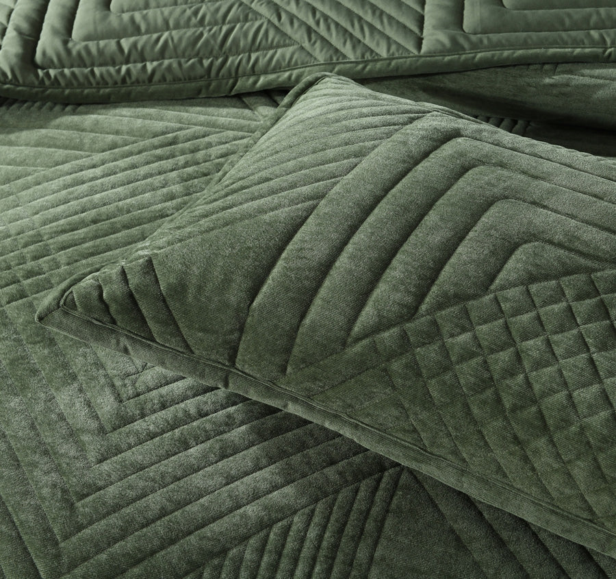 Samatra Coverlet Set Range Olive