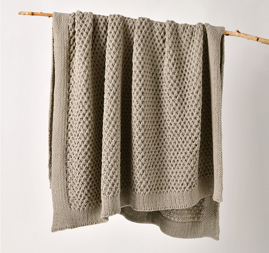 Sofala 130x170cm Throw Rug Taupe