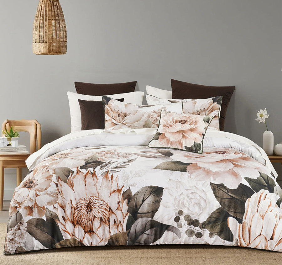 Somerset Range Quilt Cover Set Range White