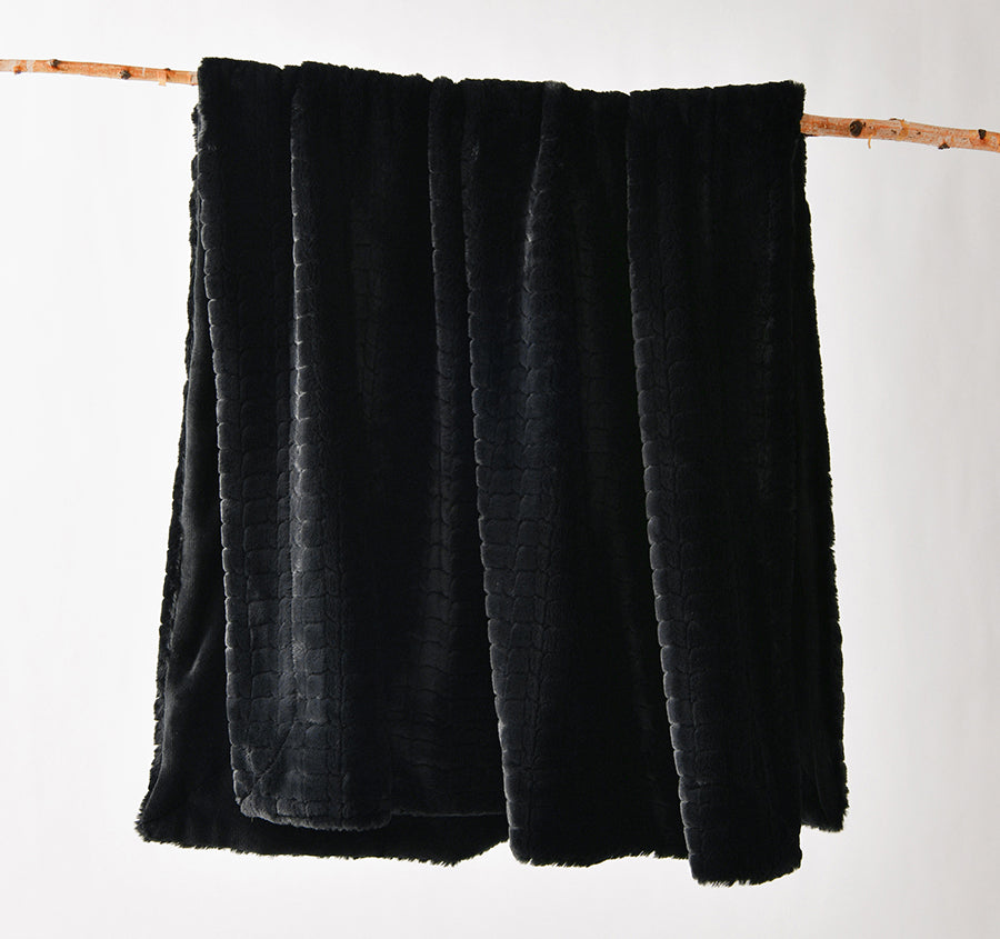 Tambar 130x170cm Throw Rug Black