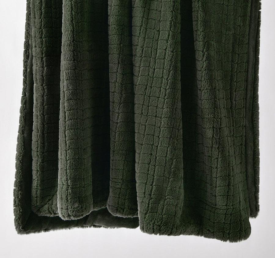 Tambar 130x170cm Throw Rug Forest Green