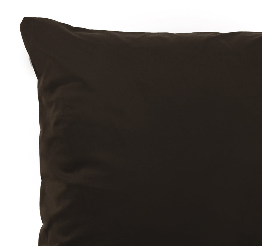 Vivid Coordinates European Pillowcase Velvet Choc