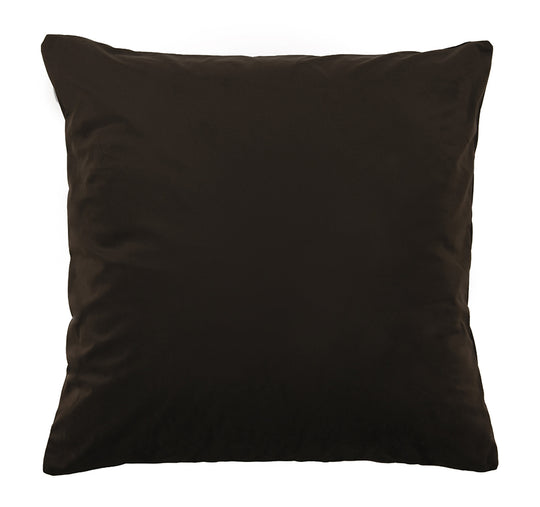 Vivid Coordinates Velvet European Pillowcase Chocolate