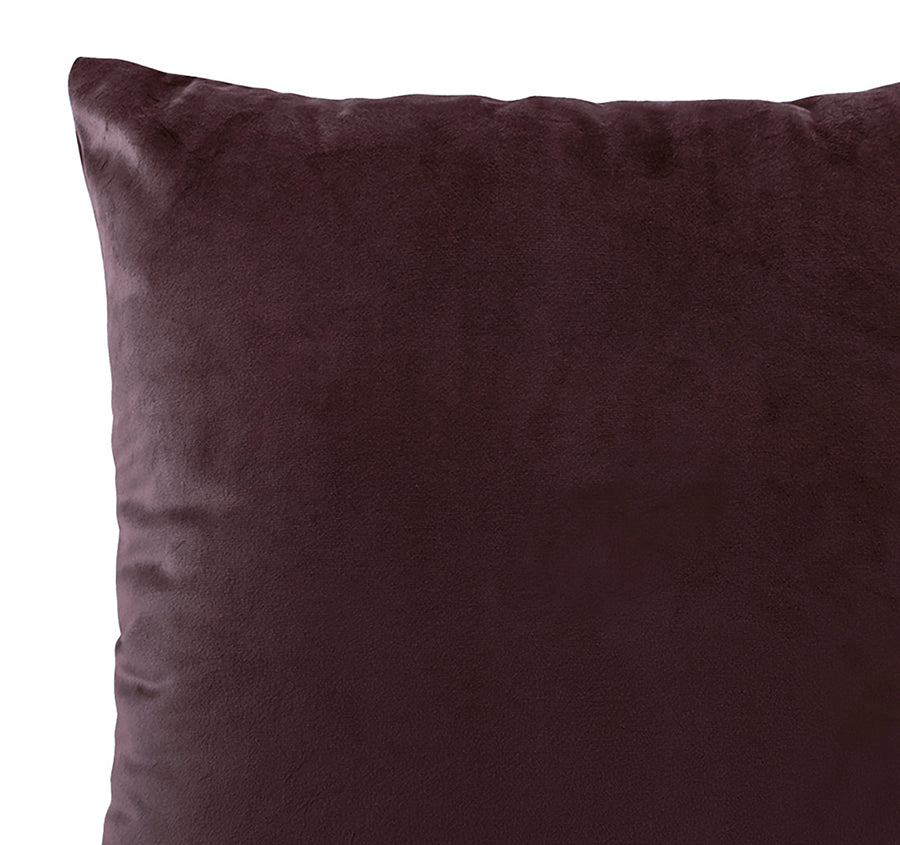 Vivid Coordinates 43x43cm Filled Cushion Velvet Plum
