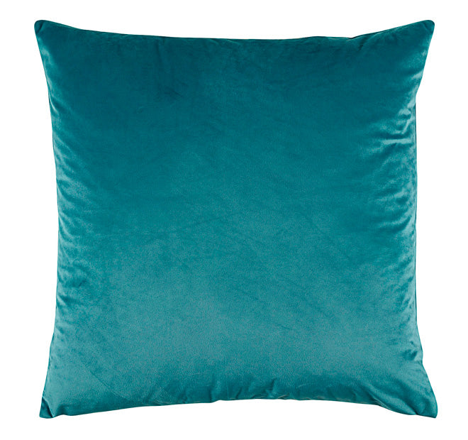 Vivid Coordinates Velvet 43x43cm Filled Cushion Teal
