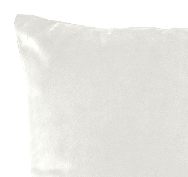 Vivid Coordinates Velvet 43x43cm Filled Cushion Ivory