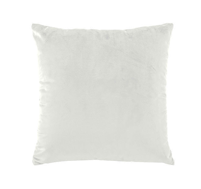 Vivid Coordinates Velvet 43x43cm Filled Cushion Ivory