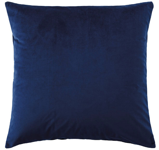 Vivid Coordinates Velvet European Pillowcase Indigo