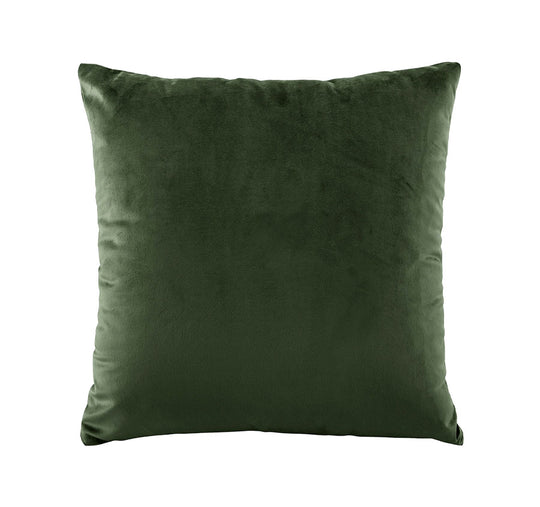 Vivid Coordinates Velvet 43x43cm Filled Cushion Forest Green