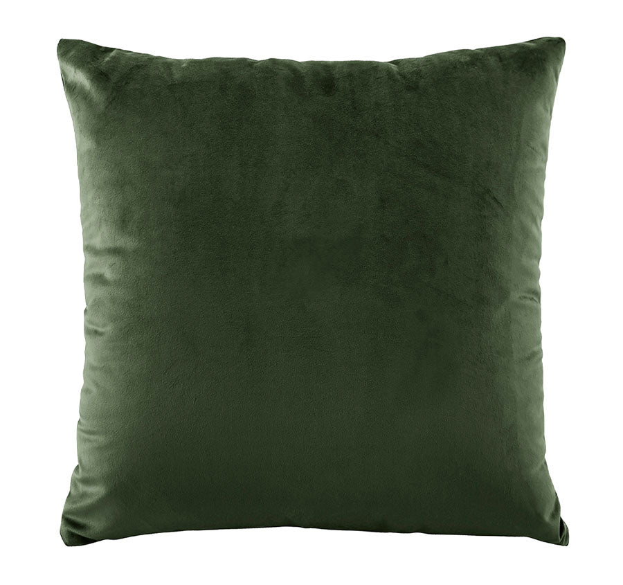 Vivid Coordinates Velvet European Pillowcase Forest Green