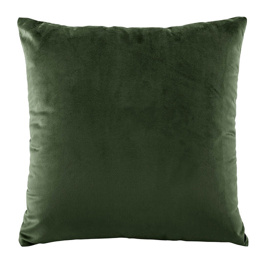 Vivid Coordinates Velvet European Pillowcase Forest Green