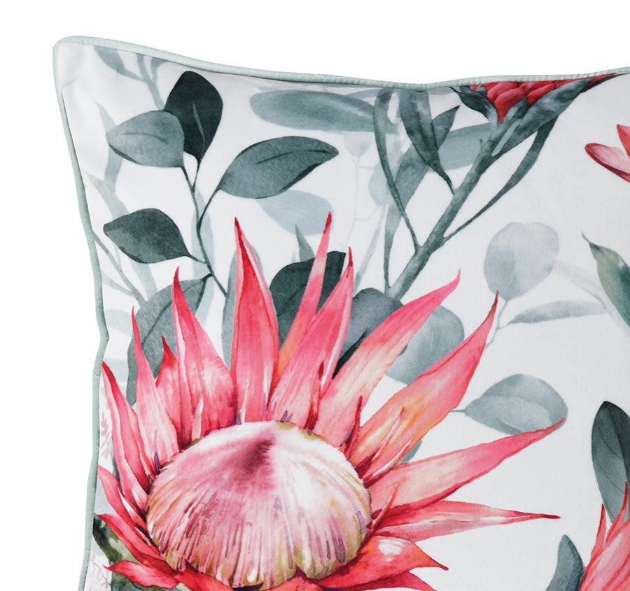 Wellingrove 43x43cm Filled Velvet Cushion White