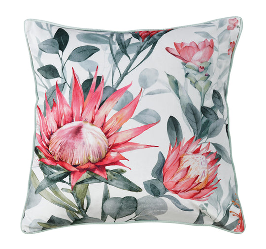 Wellingrove 43x43cm Filled Velvet Cushion White