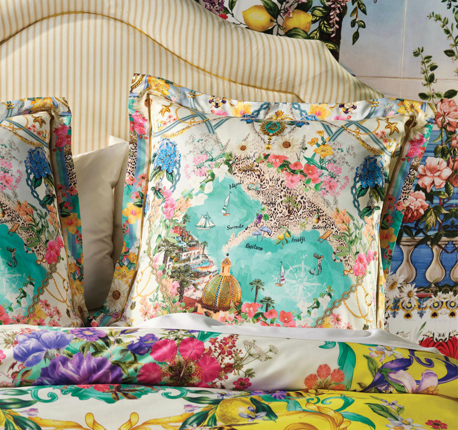 Caterina European Pillowcase Spritz Yellow