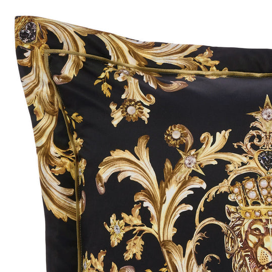 Duomo Dynasty European Pillowcase Black