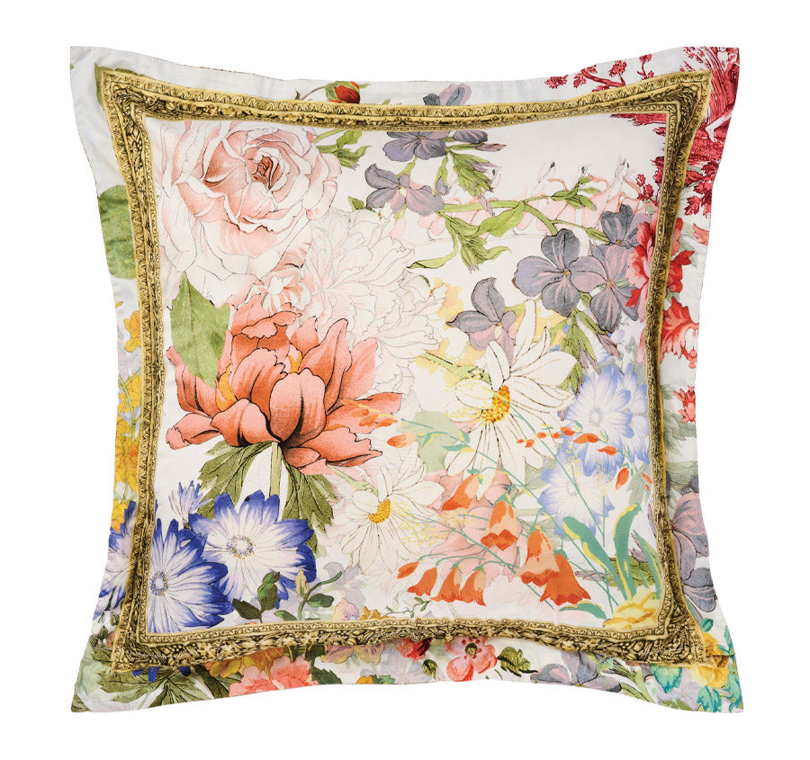 Floraful European Pillowcase Blue