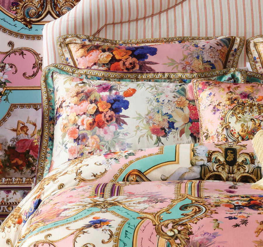 Letters From The Pink Room Quilt Cover Set Range Pink