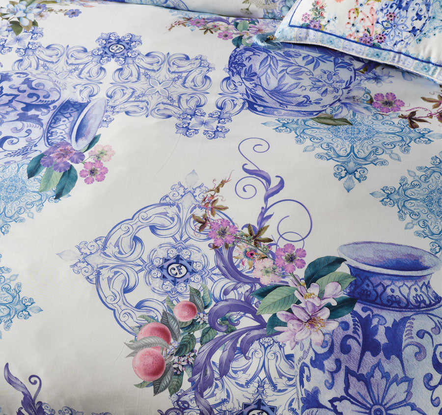 Paint Me Positano Quilt Cover Set Range Blue