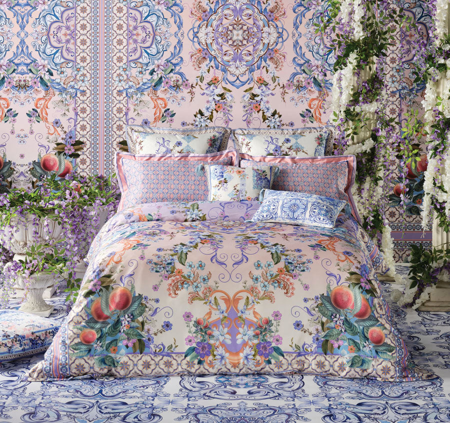 Paint Me Positano Quilt Cover Set Range Blue