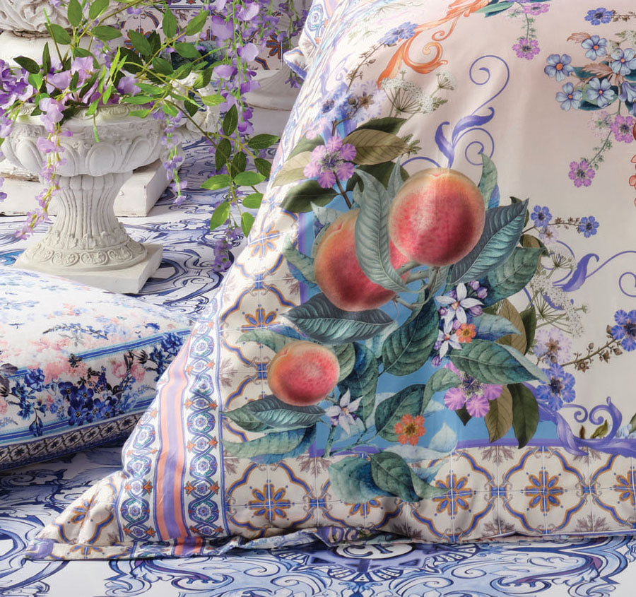 Paint Me Positano Quilt Cover Set Range Blue