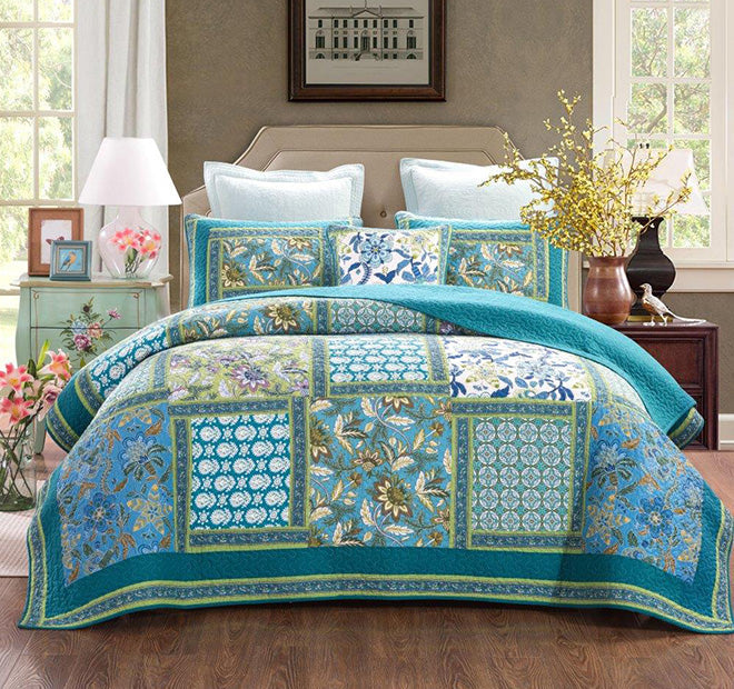 Aquamarine Coverlet Set Range