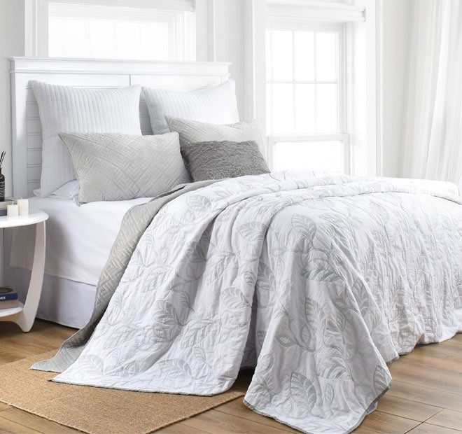 Botanical Leaves Coverlet Set Range