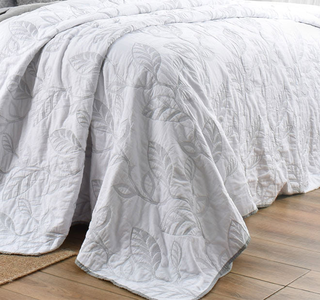 Botanical Leaves Coverlet Set Range